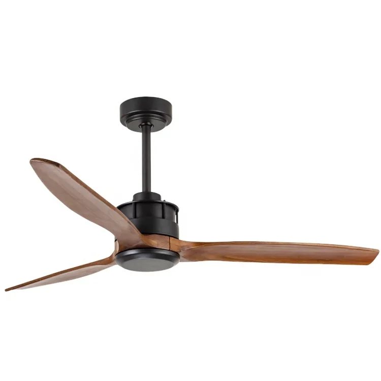 Luxurious Modern Designer Decorative Reverse Function Remote Control Energy Saving BLDC Motor Timber Wooden Blades Ceiling Fan