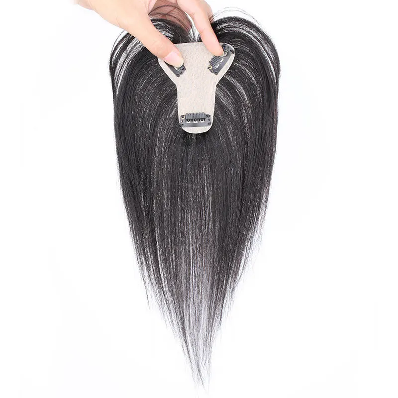 7x8cm Small T Design Remy Human Hair Hairpiece Lightweight And Breathable Women Top Hair Repair Toppers For Hair Volume Increase