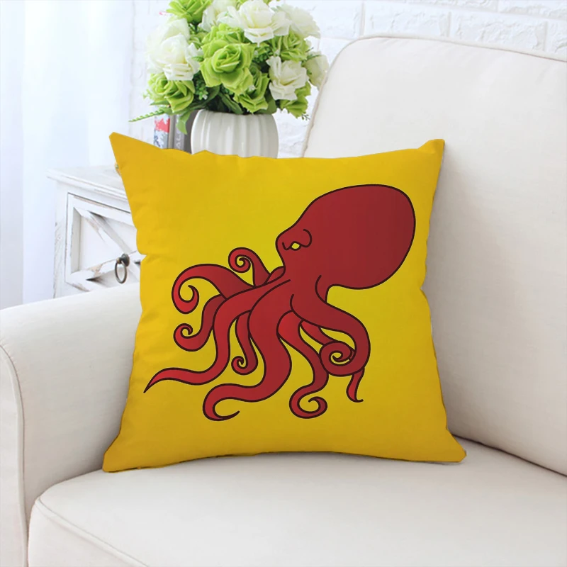 

Octopus Cartoon Pillowcases for Pillows 45x45 Cushion Cover for Pillow Home Decoration Decorative Pillowcase 40x40 Cushions Bed