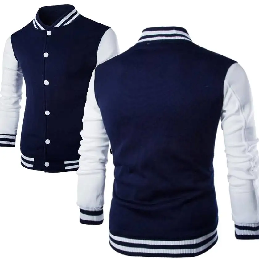 Men Fashion Design Mens Slim Fit College Varsity Jacket Men Harajuku Sweatshirt Men Boy Baseball Jacket Plus Size