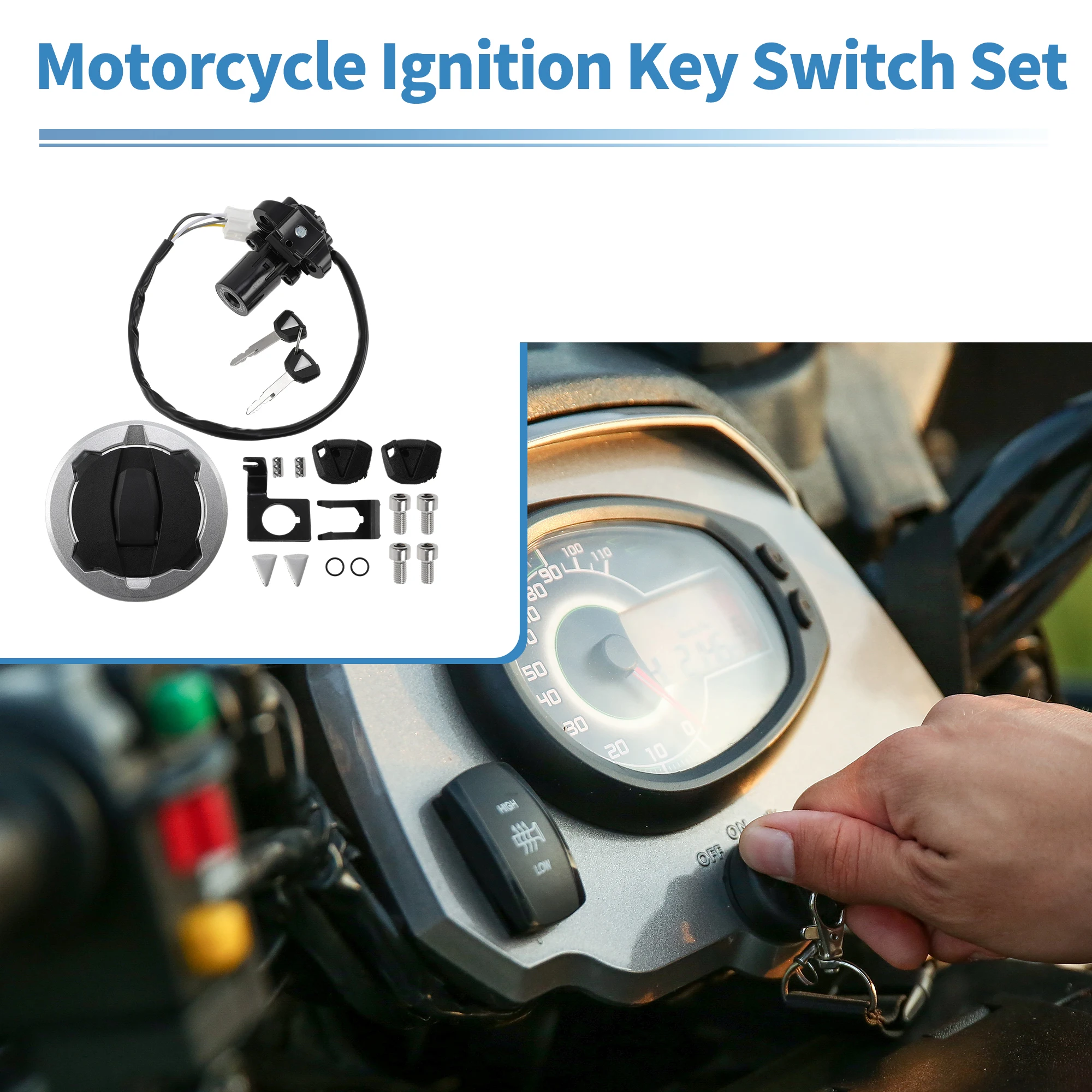 

Комплект замков зажигания Motoforti для Kawasaki Ninja 650 Z650 17-23