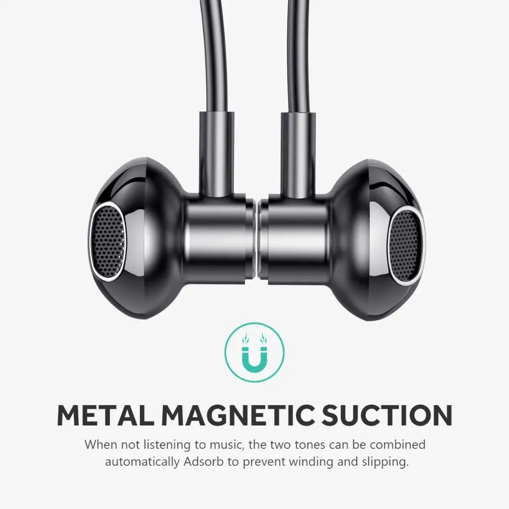 100 Hours Endurance Wireless Headphones Bass Neck Hanging Design Music Sport Earbuds Long Standby with Mic Stereo