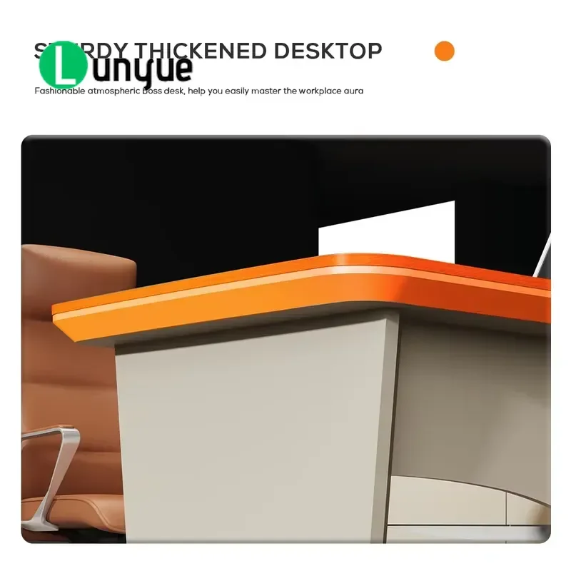 Executive Desk Home Office Computer Desk Simple Modern Writing Table Workstation for Study Room Business Furniture Space