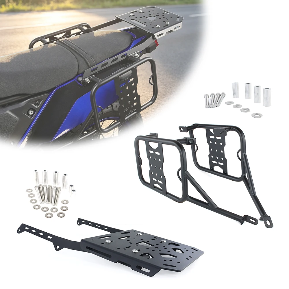 Rear Luggage Rack For Yamaha Tenere 700 XTZ690 2019-2024 Motorbike Luggage Rack Topcase Side Trunk Case Suitecase Pannier Holder