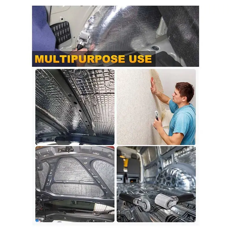 【RECOMENDAR】カーオーディオ防音ローラー シームローラー、4個パック 熱軽減マット ノイズローラー 防音ツール 自動車用