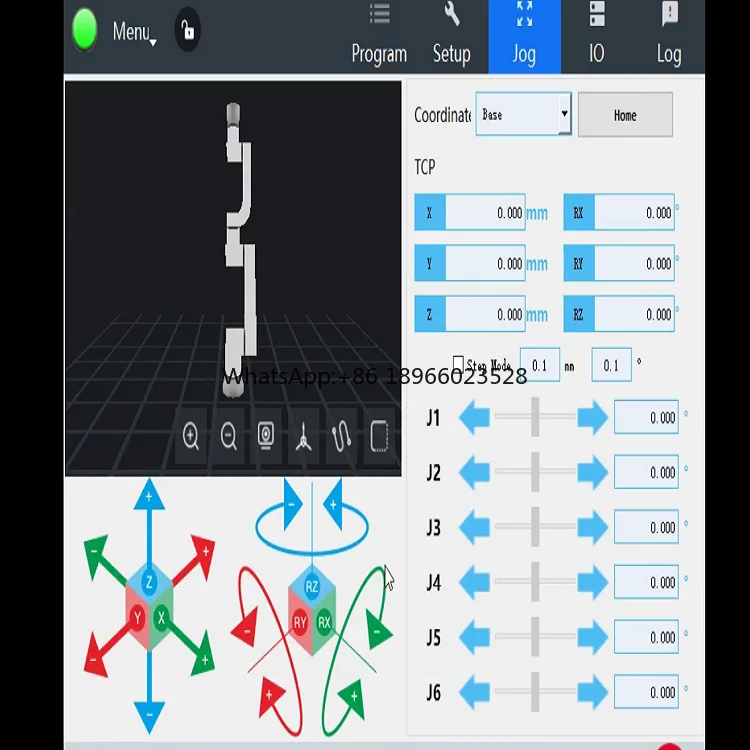 Remote Training And Teaching Programming Collaborative Robot Hans E10L For Loading And Unloading As Robotic Arm