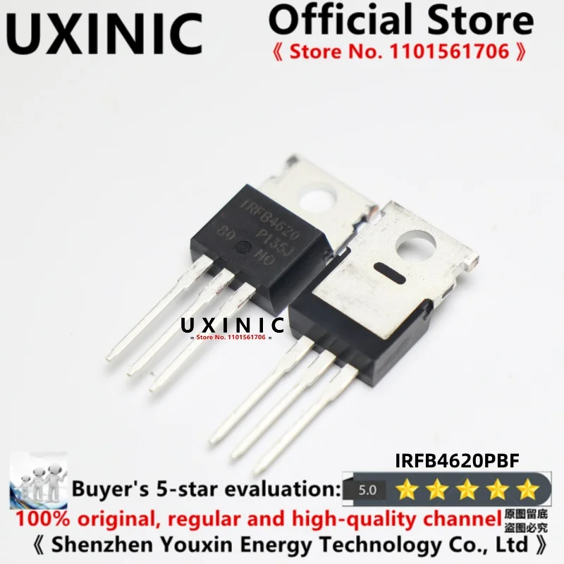 

UXINIC 10pcs/LOT 100% New Imported OriginaI IRFB4620PBF IRFB4620 TO-220 MOS FET N-channel 25A 200V