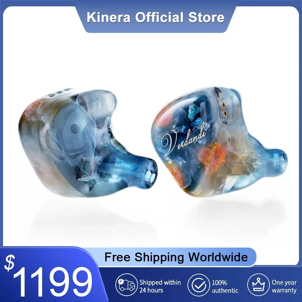 Kinera Imperial Verdandi 1BC+2Knowles BA+2Sonion EST+1DD Bone Conduction In-ear Wired HIFI Monitors Professional Earphones