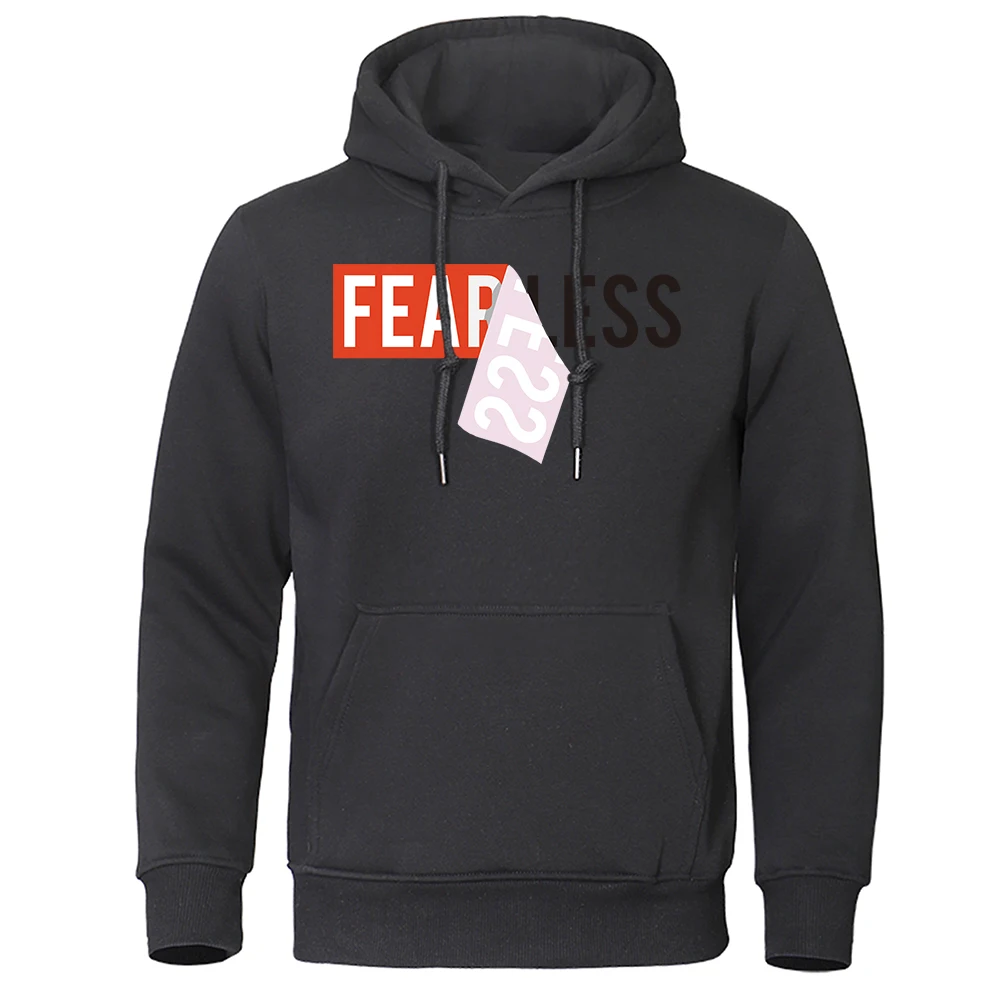 Tear Away Your Fearness Printing Hoodies Men Casual Fleece Sweatshirt Classical Warm Clothing Personality Fashionhoodie Men'S