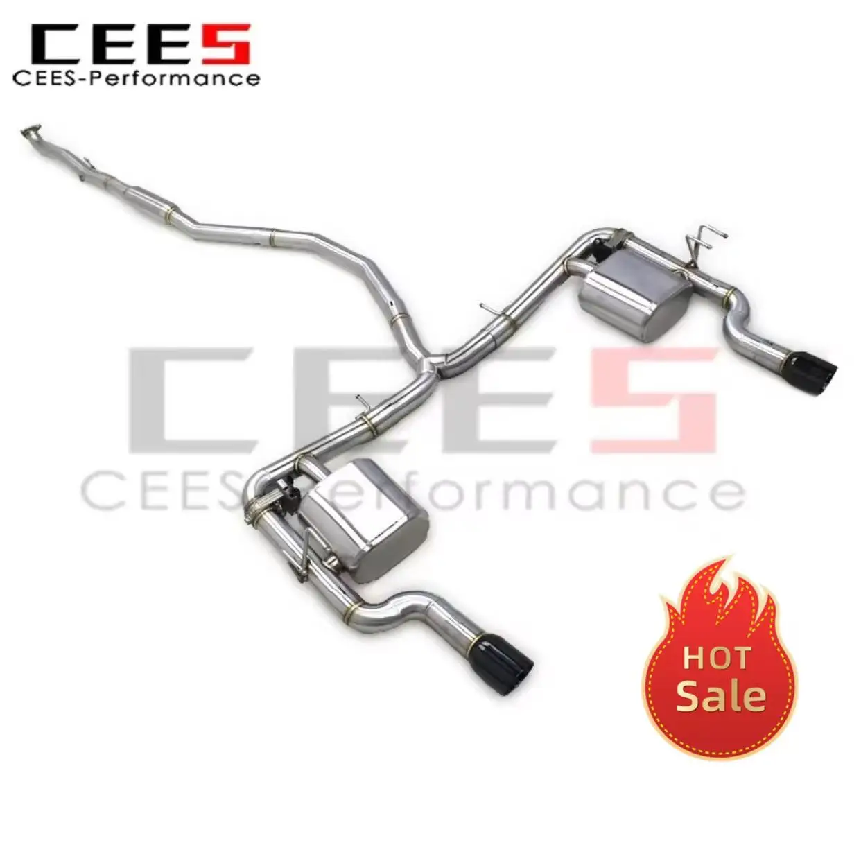 

CEES Stainless Steel Catback Exhaust - Valvetronic Loud Straight Pipe for Honda Civic 1.5T (2016-2023) - Performance Upgrade