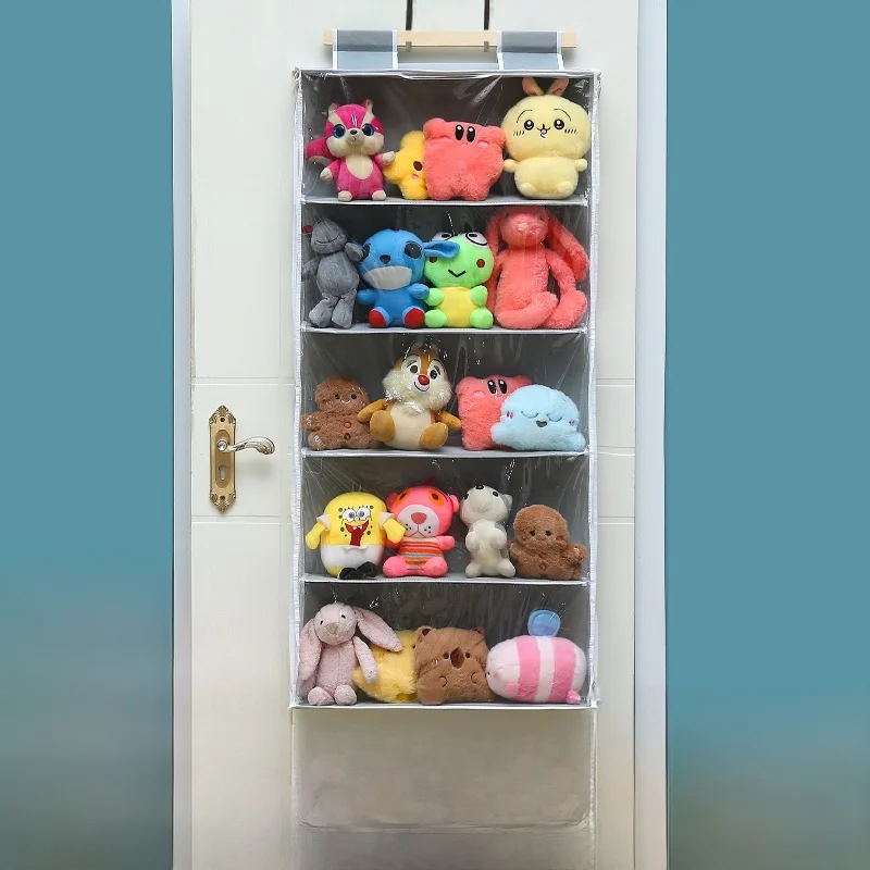 Transparent Doll Bag Storage Bag Multi-Functional Dustproof Door Back Hanging Storage Bag for Home Organization And Storage