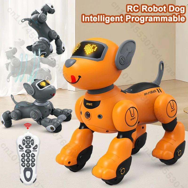 

Robot Dog Stunt Walking Dancing Electric Pet Dog Remote Control Dance Pet Dog Toy Intelligent Touch with Music Light Toys Xmas