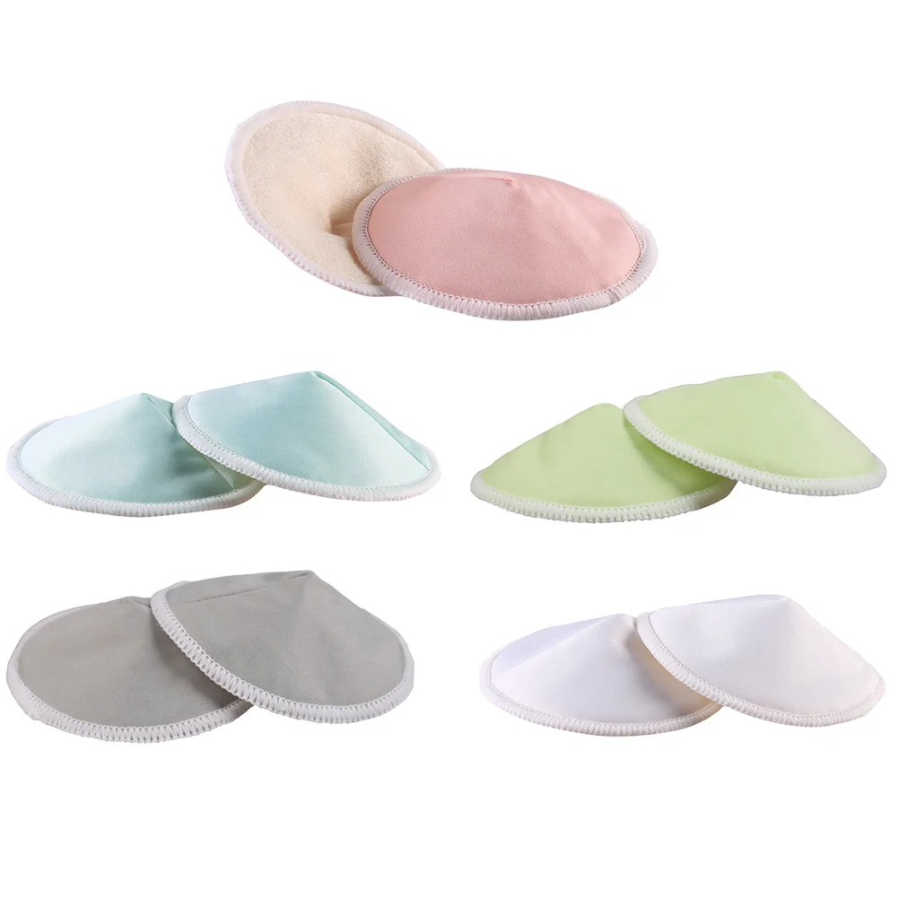 

10Pcs Breastfeeding Anti-Galactorrhea Pads Washable 3 Layers Thick Breathable Bowl Shaped Nursing Bra Pads for Pregnant Mothers