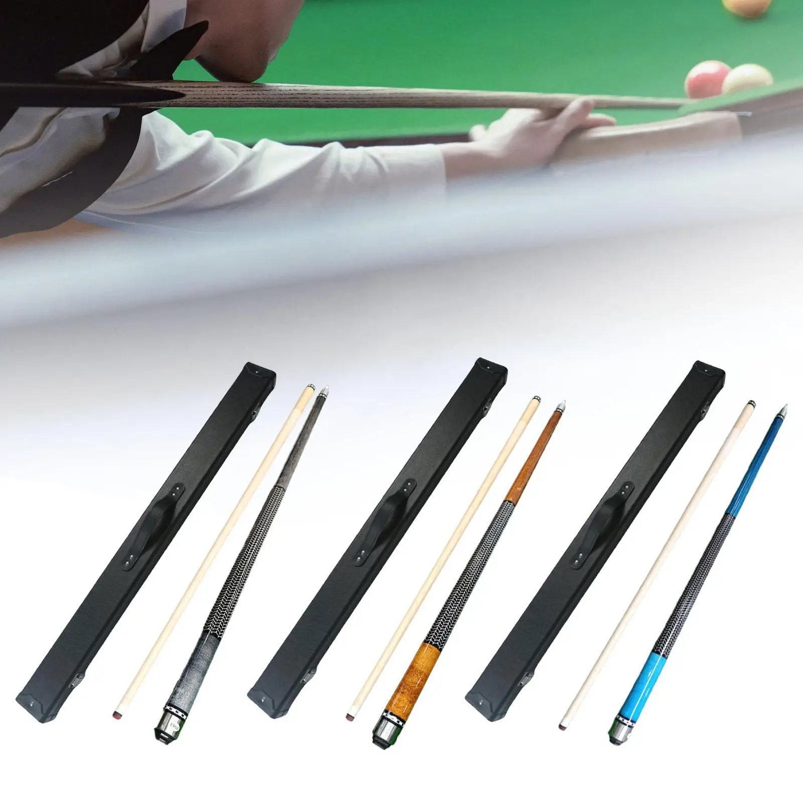 Pool-Queue-Stick, zweiteilig, Holz, 58 Zoll, Snooker-Queue für Anfänger, Männer und Erwachsene