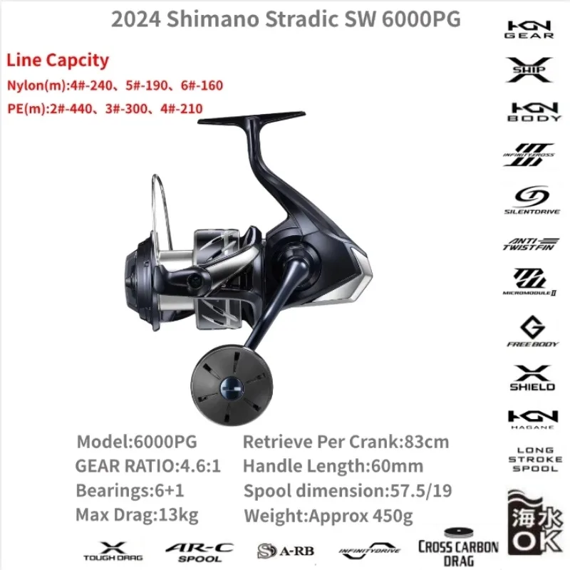リール SHIMANO STRADIC SW6000HG シマノ（SHIMANO） 24 ストラディック SW 6000HG (2024年モデル