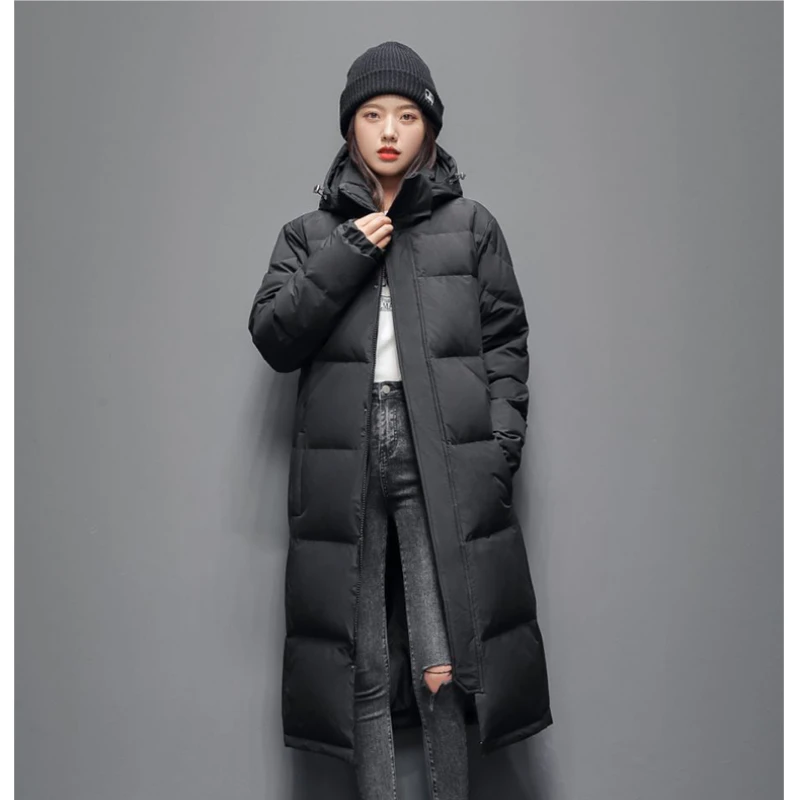 White Duck Down Jacket Down Jacket Street Winter Coat Winter Women Men\'s Long Down Jacket Warm Lightweight Winter Coats Women