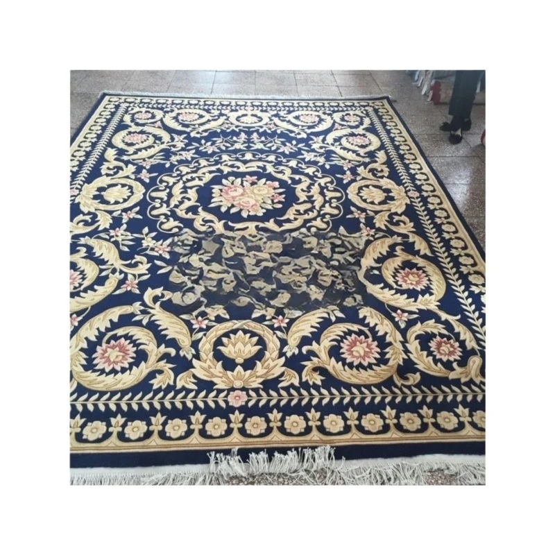 

European classical, plants and flowers, wool, hand-woven, carpet/floor mat