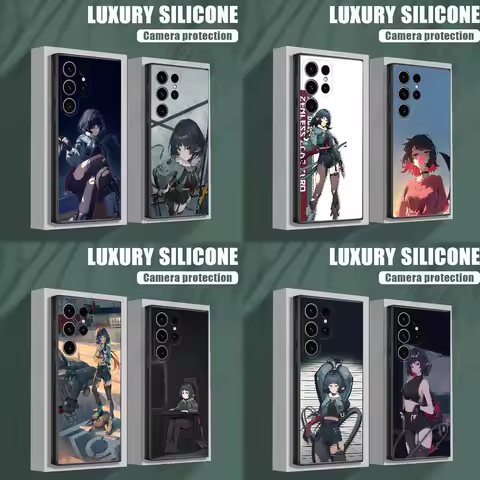 Z-Zenless Anby Jane Doe Zone Zero Phone Case Samsung S25,S24,S23,S22,S21,S20,S10,Ultra,Plus,Lite,FE,Soft Silicone Black Cover