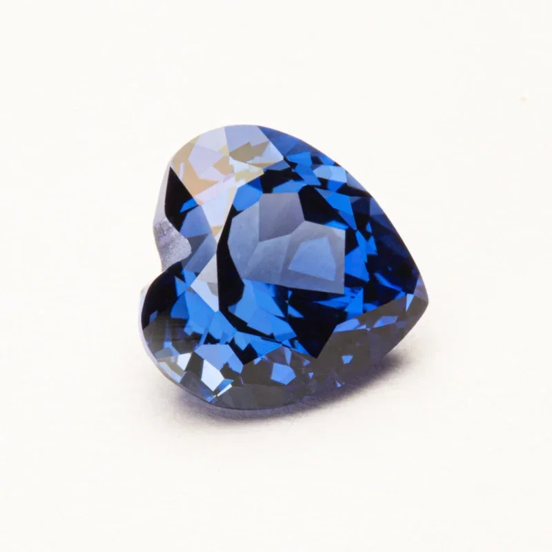 Lab Grown Sapphire Heart Shape Royal Blue Color VVS1 Stone for Charm Diy Advanced Jewelry Making Ring Selectable AGL Certificate