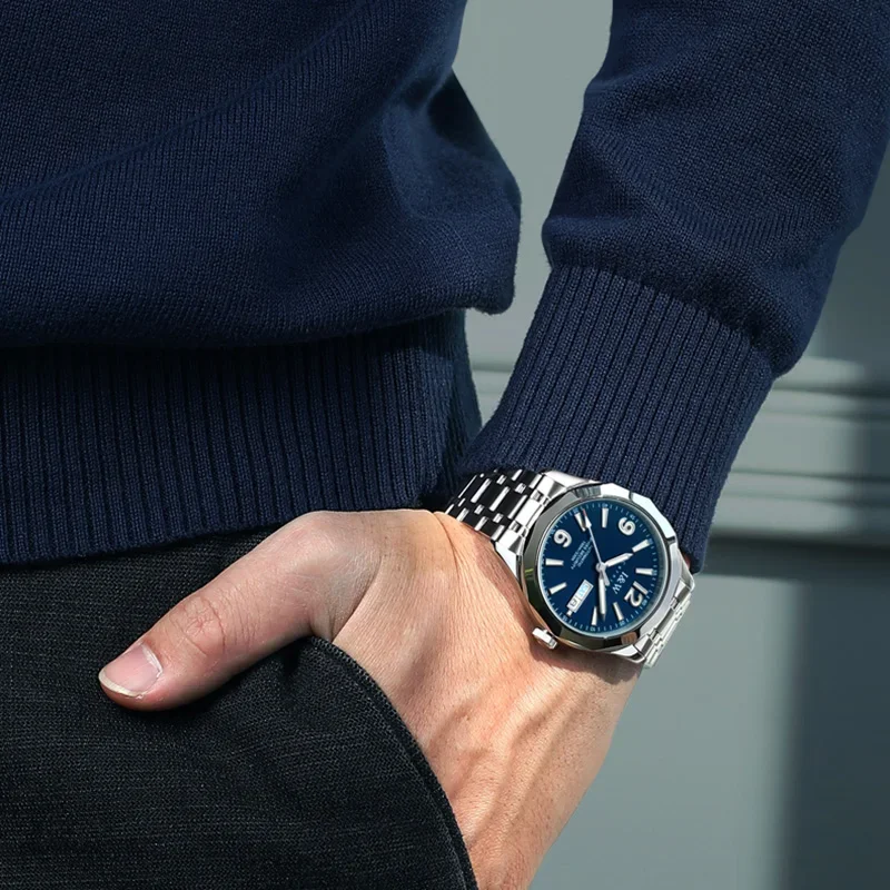 I&W Luxury Tungsten Watches for Men MIYOTA Automatic Watch Sapphire Calendar Luminous 5bar Waterproof Mechanical Wristwatch 2026 view 2