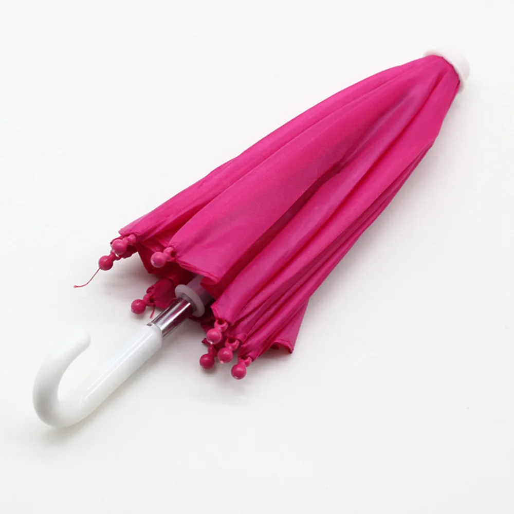 1Pc Baby Doll Rain Gear Toy Umbrella Mini Umbrella Doll Accessories Children Multicolor Toy Clothing Decoration