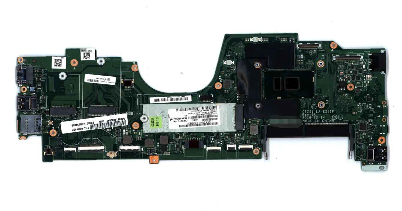 Imagem -02 - Laptop Motherboard para Lenovo Thinkpad Yoga 370 La-e291 Motherboard com Cpu I57200u 7300u I7-7500u 7600u 100 Teste de Trabalho