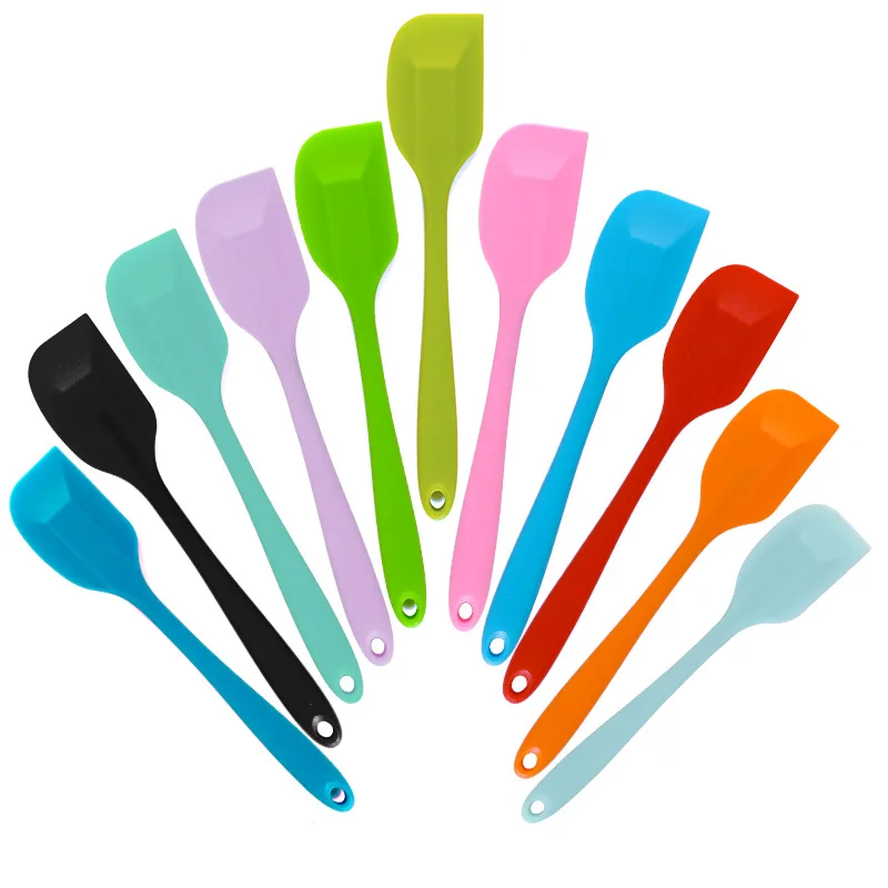 1pc large silicone scraper baby supplementary food scraper tool kitchen all-in-one cream cake spatula baking tool