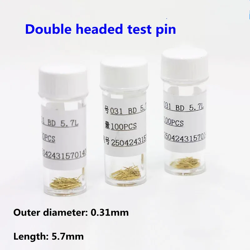 100PCS/Box BGA Double Head Pin 031-JJ BB BJ BF 5.7L Semiconductor Double Head Phone High Frequency Test Pin Two End Stretching