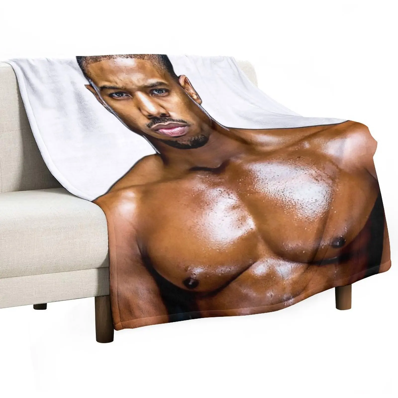 Michael B. Jordan Throw Blanket Weighted Blankets For Sofas valentine gift ideas Blankets