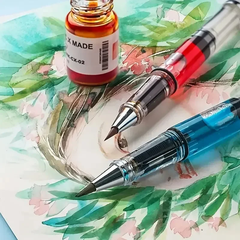 Farbkolbenpinsel, Aquarellpinsel, selbstansaugende Farbstifte (Mischung Ihrer eigenen Farbe) zum Malen, Kalligraphie und Ausmalen – Detail 1