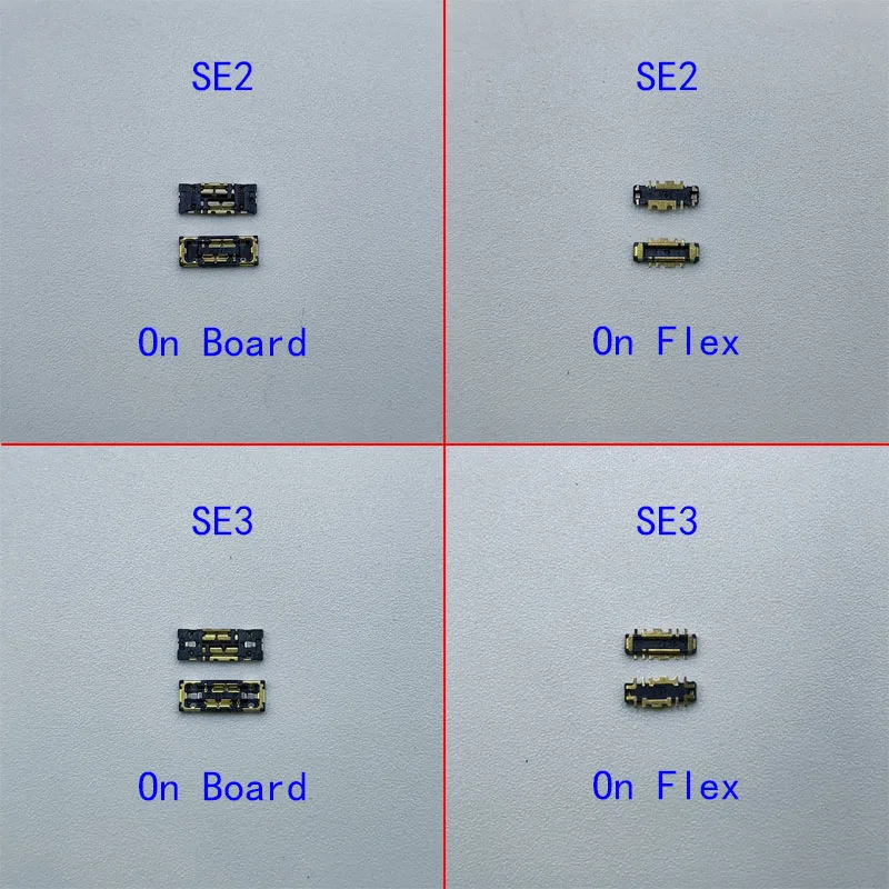 5-10pcs FPC Battery Connector Clip Holder For Iphone SE 2020 SE2 2022 SE3 Inner Connector On Board