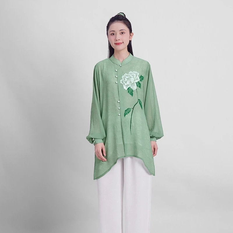 

Tai Chi Kung Fu Suit Chinese Traditional Martial Arts Uniform for Women and Men Fluid Drape Breathable & Comfortable