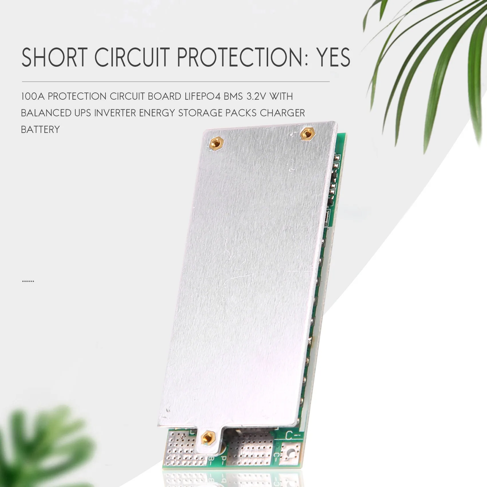 4S 12V 100A Protection Circuit Board Lifepo4 Bms 3.2V With Balanced Ups Inverter Energy Storage Packs Charger