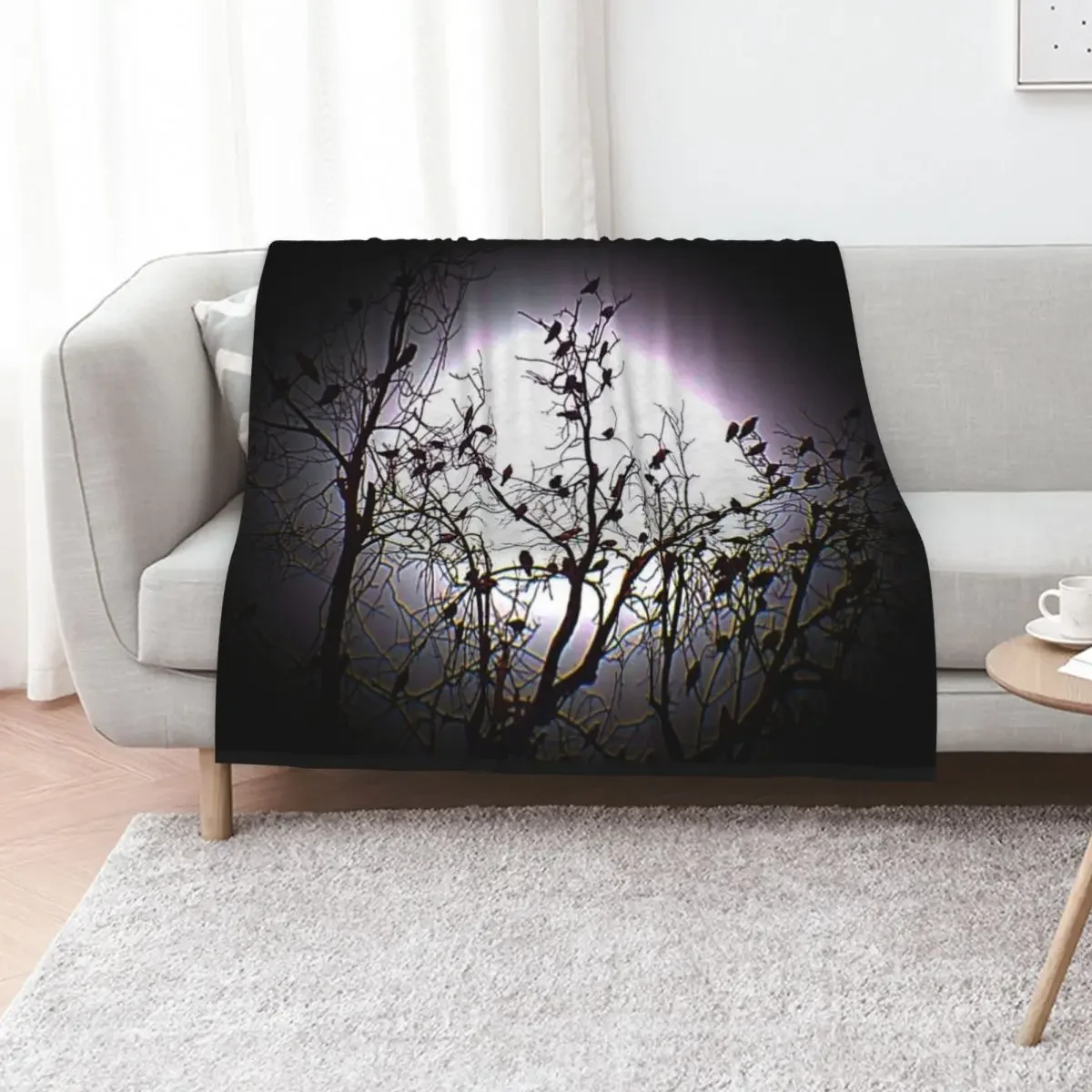 

A Full Moon Night Throw Blanket for babies Stuffeds Furry For Baby Blankets