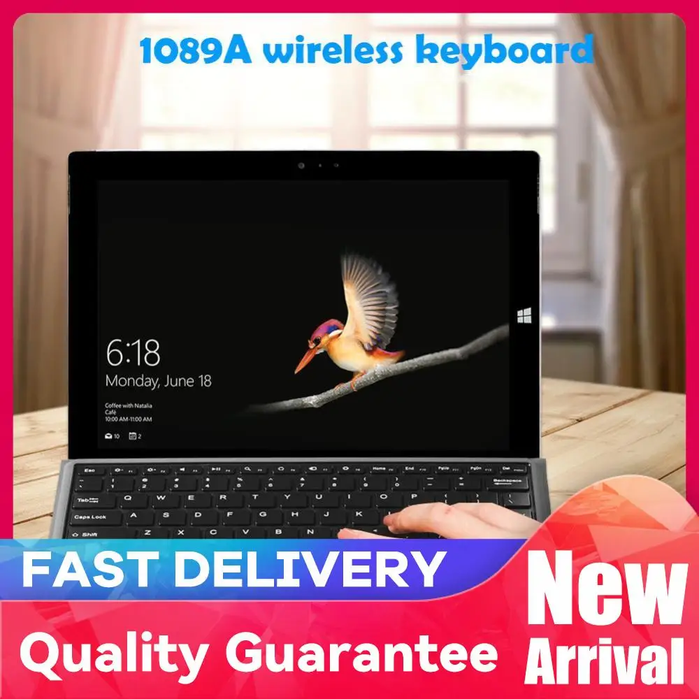 Bluetooth 3.0 Tablet Keyboard for Microsoft Surface Pro 3/4/5/6/7 with Touchpad