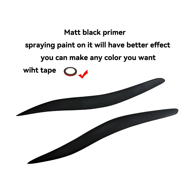 For Lexus IS250 300 2005 - 2011 IS Carbon fiber headlight covers eyelid Fiber glass front lamp decorative eyebrow sticker 2pcs