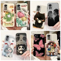For Xiaomi Redmi Note 11 Pro 4G Case Matte Cactus Soft Silicone Cover for Redmi Note 11s Note11 Note 11Pro 11 s Proective Fundas