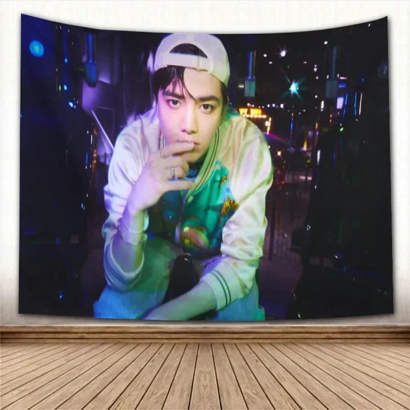 

The Boyz Tapestry Colorful Psychedelic Decorative Carpet Wall Fabric For Living Room Tapestries Accessories