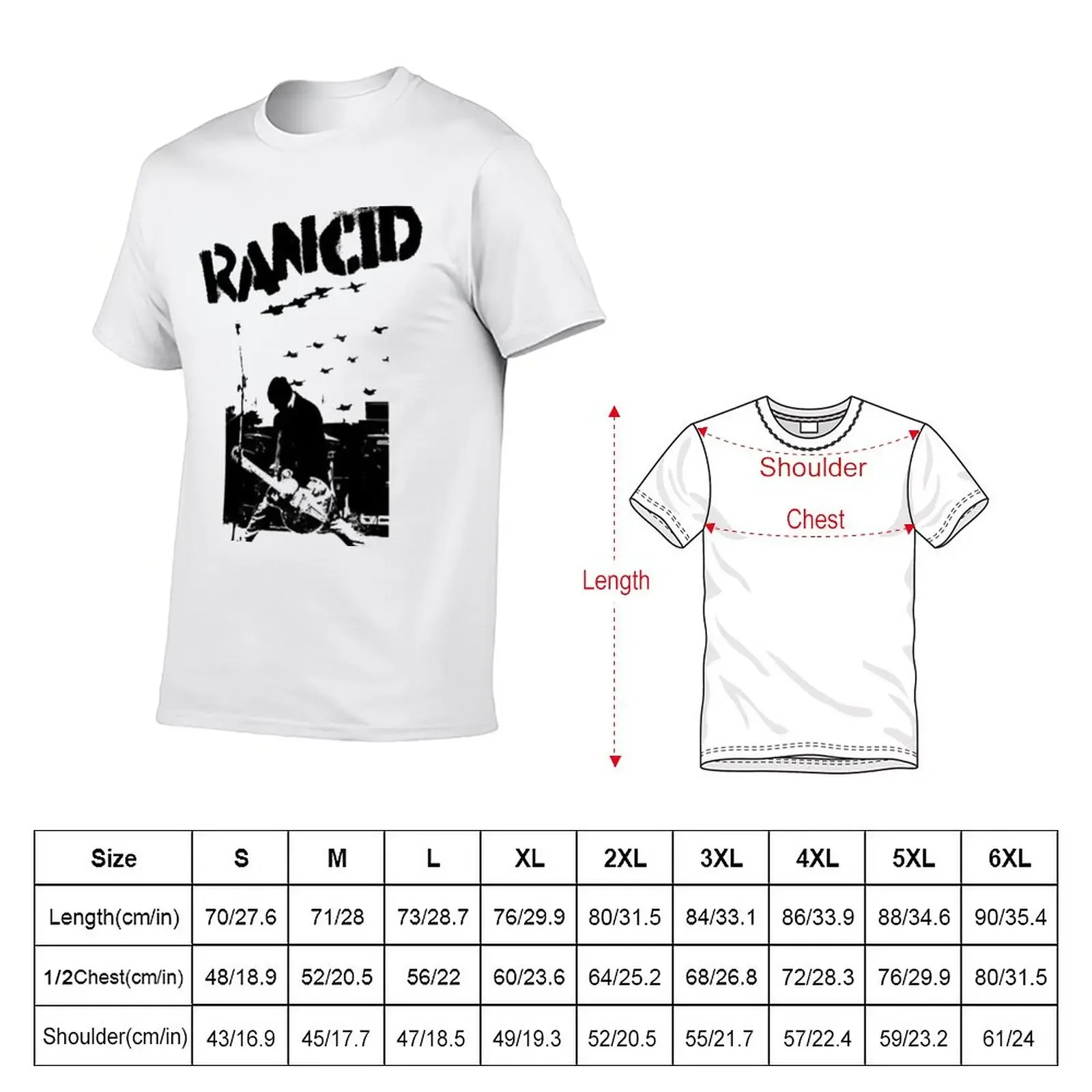 New rancid - new T-Shirt t-shirts man summer tops kawaii clothes mens champion t shirts