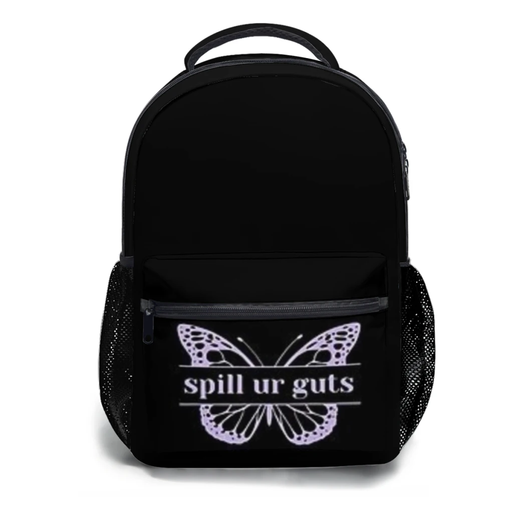 

Spill UR Guts Butterfly-Purple New Fashion boys High Capacity Waterproof College Backpack Trendy Girl Laptop School Bags 17inch