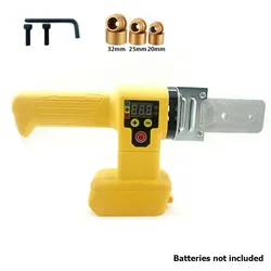 Saldatrice di plastica Cordless PE/PPR/PB/PPC saldatrice per tubi di fusione di tubi Max 320 ° riscaldamento del tubo per batteria Dewalt 20V 18V