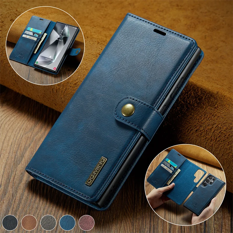 

Personalized leather card wallet type anti-drop mobile phone case for Samsung Galaxy S24 S24Plus S24Ultra