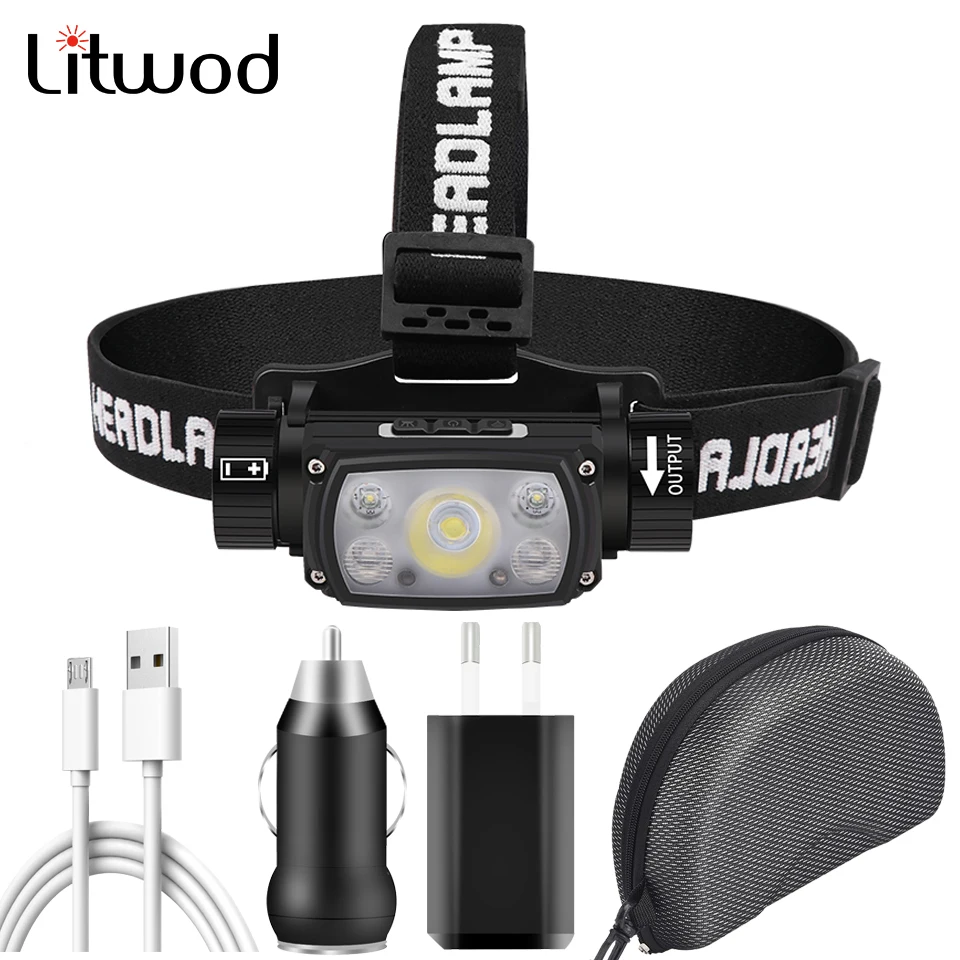 

Прямая поставка, светодиодный налобный фонарь с датчиком XHP50.2, 500, 18650 лм, аккумулятор, налобный фонарь, лампа, налобный фонарь, водонепроницаемые фонари