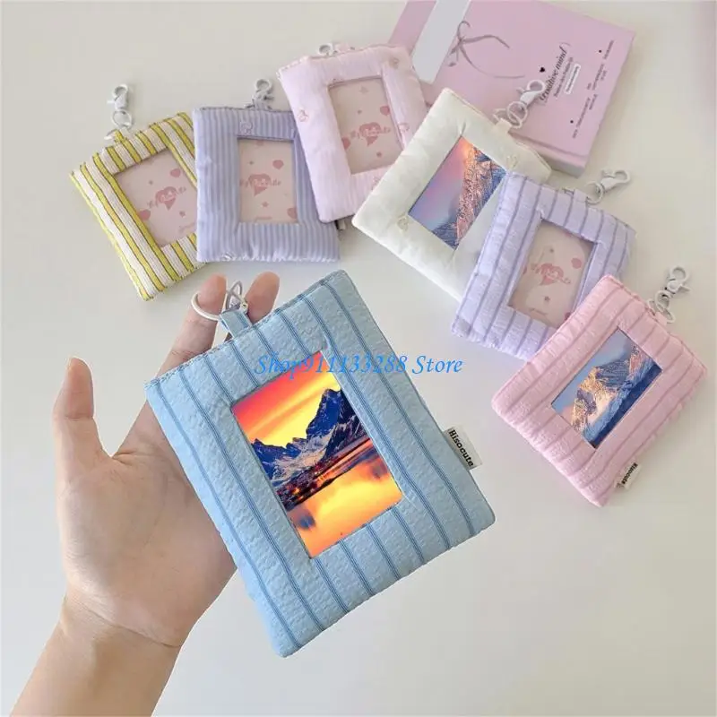 G88D 3 Inch Pocket Sized Card Case Photo Holders Card Protective Sleeve With Reinforced Edges Secures Instants Camera Photos