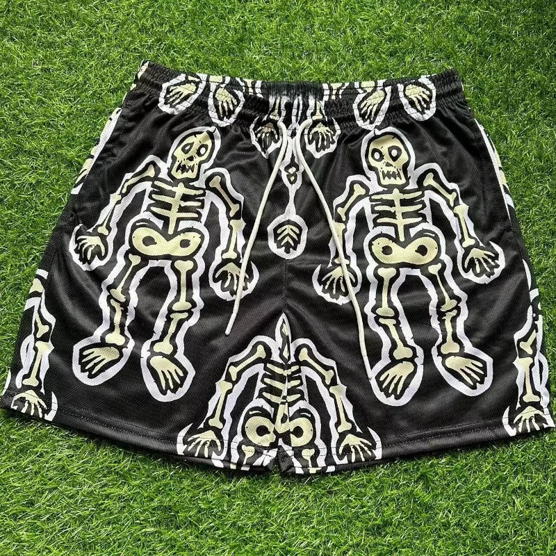 

Модные дышащие быстросохнущие шорты, мужские спортивные и фитнес-шорты, быстросохнущие шорты с 3D-принтом, спортивные шорты