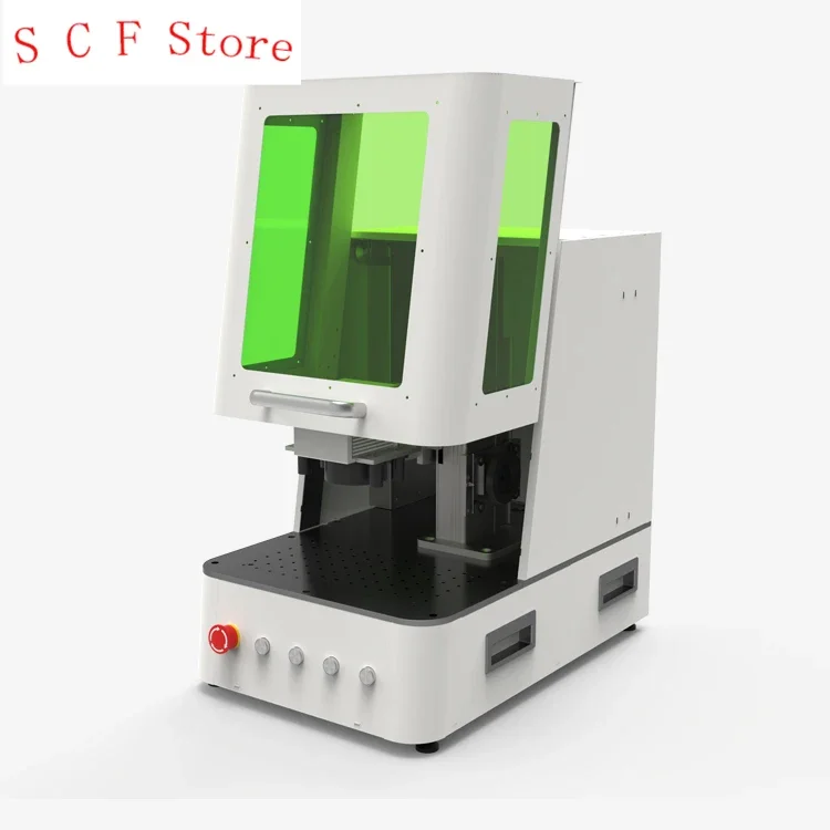 50W 80W Gold Brass Cutting Fiber Laser Marking Machine