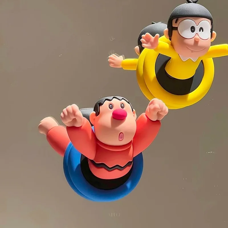 Doraemon 3d Magnetic Refrigerator Pads Bath Room Car Load Bearing Towel Hooks Display Ornament Fat Tiger Doraemon Toy Figure - Image 2