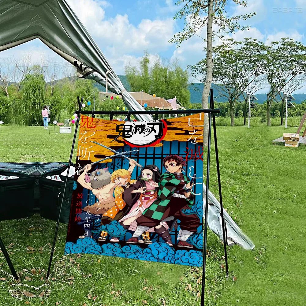 Japanese Comic Movie D-Demon S-Slayer Banner INS Style Outdoor Party Decoration Atmosphere Flag