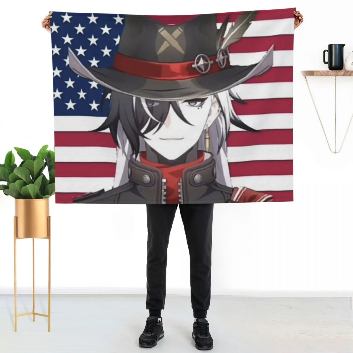 

boothill Throw Blanket Cozy Sofa Blanket for TV Watching Napping