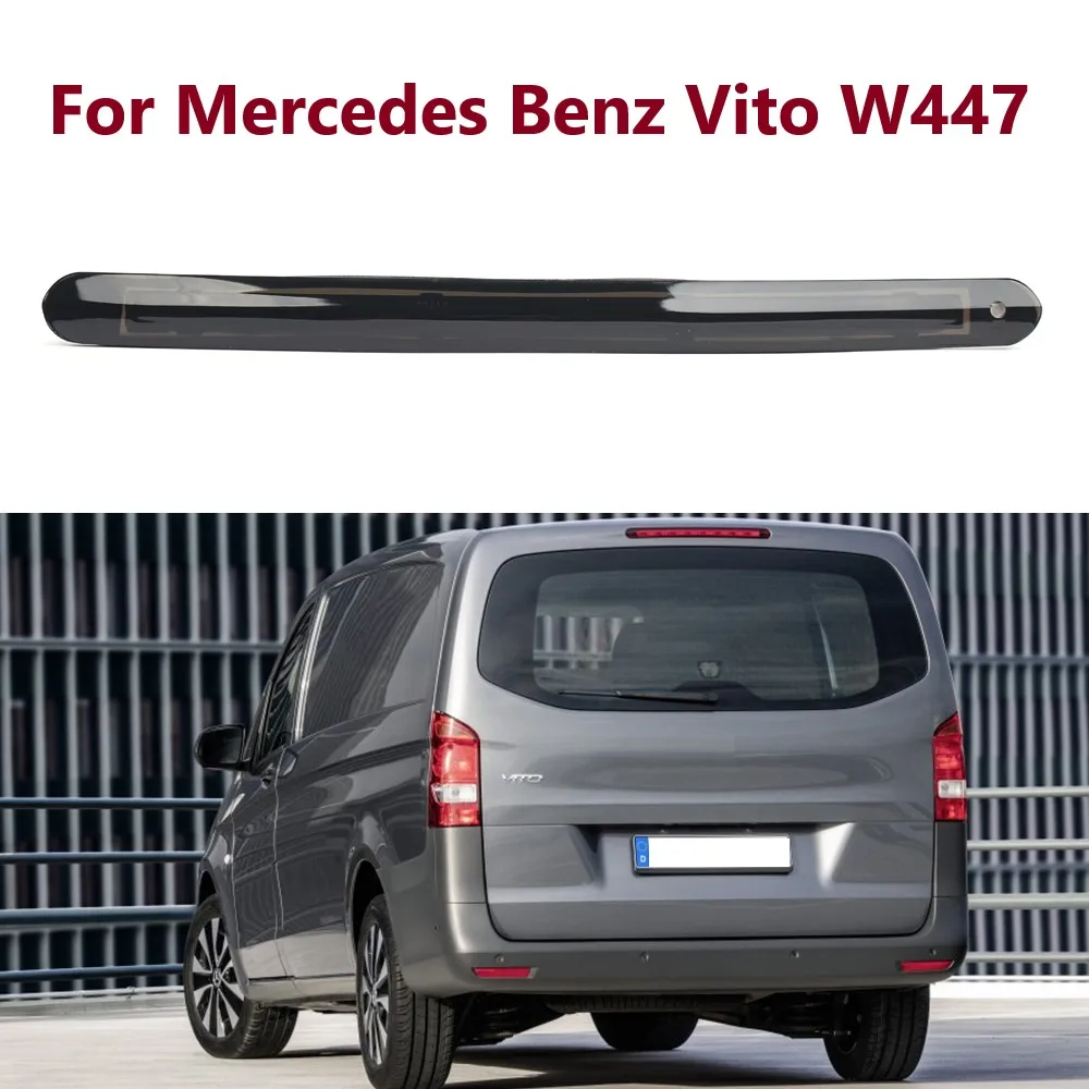 Luz de freno superior para Mercedes-Benz W447 V-Klasse /Vito Kasten / Vito Mixto / Vito Tourer 2014-2020, cubierta negra ahumada